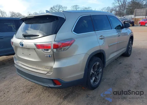 2015 Toyota Highlander Hybrid Limited z USA, uszkodzony, nr VIN 5TDDCRFH4FS009011